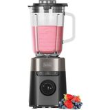 Black+Decker - Stand Mikser +1200W, Cam Hazne 2,2 L, 8 Hız, 6 Paslanmaz Çelik Bıçak, Smoothieler ve Buz Kırma, LED Ekran, Güvenlik Kilidi - Siyah