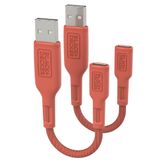 BLACK+DECKER USB C - USB Adaptörü [2 Paket], Tip C Dişi - USB Erkek OTG Kablosu USB'den USB'ye C Adaptörü Apple MacBook Pro/Air, iPhone 16/15 Serisi, Samsung Galaxy S24/S23/S22 ile Uyumlu