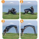 Blackdog Instant Pavilion Gazebo 300X300x215cm Siyah