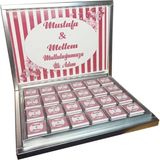Blackeye Chocolate 72 Madlen Çikolata Kişiye Özel Nişan Nikah Temalı Lezzetli Çikolata