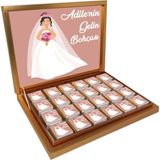 Blackeye Chocolate Isimi Kişiye Özel Gelin Bohçası Çikolatası 72 Adet Madlen Çikolata