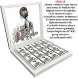 Blackeye Chocolate Kişiye Özel Isimli Gelin Bohçası Çikolatası - 48 Adet Madlen Çikolata