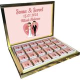 Blackeye Chocolate Kişiye Özel İsimli Söz Nişan Nikah Çikolatası 72 Madlen Çikolata Temalı