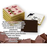 Blackeye Chocolate Söz Nişan Nikah Çikolatası 200 Adet Madlen Çikolata Altın