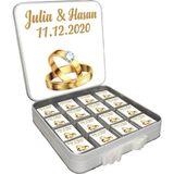 Blackeye Chocolate Söz Nişan Nikah Çikolatası (48 Adet Madlen Çikolata) Metal Kutu