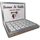 Blackeye Chocolate Söz Nişan Nikah Çikolatası 72 Adet Madlen Çikolata