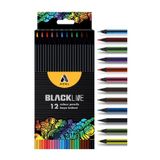 Blackline 12 Li Kuru Boya Kalemi Karton Kutu 1 Paket 12 Renk Kuruboya Tam Boy Renkli Kalem