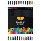 Blackline 24 Lü Kuru Boya Kalemi Karton Kutu 1 Paket 12 Renk Blackline Kuruboya Tam Boy Renkli Kalem