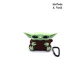 Blackmark 4. Nesil Uyumlu Sevimli Baby Yoda Desenli Darbe Önleyici Kulaklık Koruma Kılıfı