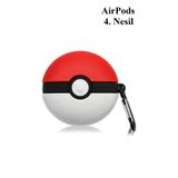 Blackmark 4. Nesil Uyumlu Sevimli Poke Topu Pikachu Pokemon Desenli Darbe Önleyici Kulaklık Koruma Kılıfı