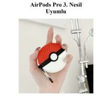 Blackmark AirPods Pro 3. Nesil Uyumlu Sevimli Poke Topu Pokemon Figürlü Darbe Önleyici Kulaklık Koruma Kılıfı