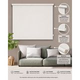 Blackout Stor Perde Karartma Gün Işığı Geçirmez Offwhite - Beyaz - 170 x 200