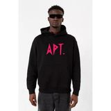 Blackpink Apt Siyah Erkek 3İp Kapşonlu Sweatshirt
