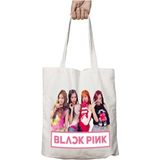 Blackpink Black Pink U Iki Taraf Kalıcı Yıkanabilir Okul Plaj Omuz Bez Çanta