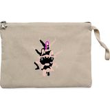 Blackpink Digital Simple Siyah Clutch Astarlı Cüzdan / El Çantası - 25x18cm