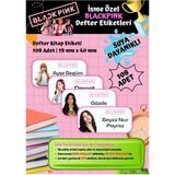 Blackpink Etiketi Defter Etiketi Kitap Etiketi Kişiye Özel Suya Dayanıklı Isim Yazılabilien - 1 - Çok Renkli
