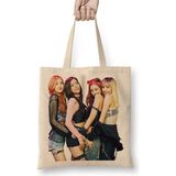 Blackpink Grup Bez Çanta Uzun Saplı - Açık Bej - 40 X 40