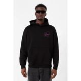 Blackpink Jisoo Signature Siyah Erkek 3İp Kapşonlu Sweatshirt
