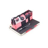Blackpink K-Pop Desenli Kalemlik Fermuarlı Makyaj Çantası PEMBE_BLACKPİNK_KALEMLİK_VRY