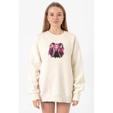 Blackpink Members Art Poster Ekru Kadın 2İp Sweatshirt