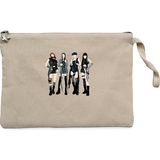 Blackpink Pink Venom Krem Clutch Astarlı Cüzdan / El Çantası - 25x18cm