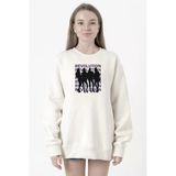 Blackpink Revolution Beyaz Kadın 2İp Sweatshirt