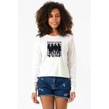 Blackpink Revolution Ekstra Uzunkol Sweatshirt Ekru