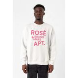 Blackpınk Rose Bruno Mars Apt Beyaz Erkek 2İp Sweatshirt