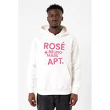 Blackpınk Rose Bruno Mars Apt Beyaz Erkek 3İp Kapşonlu Sweatshirt