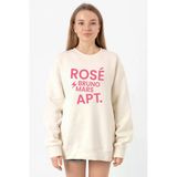 Blackpınk Rose Bruno Mars Apt Ekru Kadın 2İp Sweatshirt