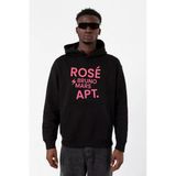 Blackpınk Rose Bruno Mars Apt Siyah Erkek 3İp Kapşonlu Sweatshirt