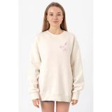 Blackpink Rose Signature Ekru Kadın 2İp Sweatshirt