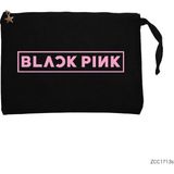 Blackpink Siyah Clutch Astarlı Cüzdan / El Çantası - 25x18cm