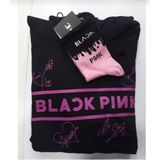 Blackpink Sweatshirt Çorap2 Li Kombin - XL - Siyah