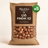 Blacksea Organics Çiğ Fındık Içi 500 G x 5 Adet – Yeni Mahsul - 500 gr