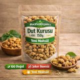 Blacksea Organics Doğal Katkısız Şeker İlavesiz Dut Kurusu 150G Yeni Mahsül Kurutulmuş Dut