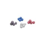 Blackshop 4Pcs - Sade Plastik Mantar İğne Plastik Uçlu Yorgan Klipsi Nevresim Tutucu 10642