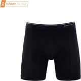 Blackspade 2'li Paket %92 Pamuk Uzun Erkek Boxer - Siyah