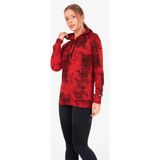 Blackspade 6194 Kapüşonlu Kırmızı Melanj Kadın Termal Sweatshirt