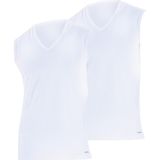 BLACKSPADE 9227 ERKEK 2 Lİ LOOSE FİT V YAKA BEYAZ SIFIR KOL ATLET