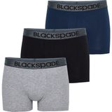 Blackspade 9472 3'lü Paket Gri Lacivert Siyah Erkek Boxer