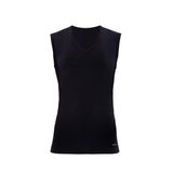 BLACKSPADE 9677 ERKEK TENDER COTTON V YAKA SIFIR KOL 2 Lİ SİYAH ATLET - M - Siyah