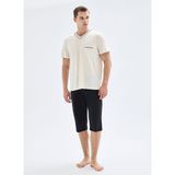 Blackspade Bej Erkek Pijama Takımı 40873