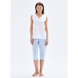 Blackspade Beyaz Kadın Pijama Takımı 52029