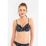 Blackspade Bikini Üst Çıkarılabilir Destekli Balenli Push Up - 36 - Siyah