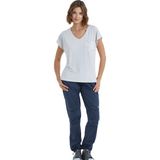 Blackspade BLACKSPADE-60400-KADIN Kısa Kollu V Yaka T-Shirt-Gri