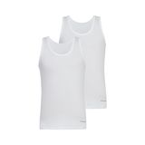 Blackspade Erkek Beyaz Atlet, 2'li Paket, Loose Fit, S Beden