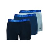 Blackspade Erkek Boxer 3'lü Paket Modern Basics 9473 - Gri melanj Siyah Lacivert Gri Lacivert Siyah M