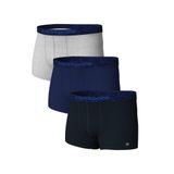 Blackspade Erkek Boxer, 3'lü Paket, Modern Basics, Siyah-Gri-Mavi, S Beden