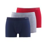 Blackspade Erkek Boxer 3'lü Paket Shorty 9670-(lacivert-mavi-denim) LACİVERT-KIRMIZI M